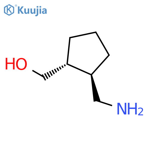 Cyclopentanemethanol, 2-(aminomethyl)-, (1R,2R)-rel- structure