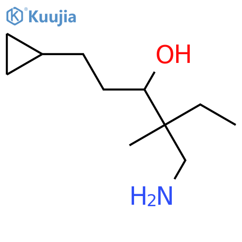 Cyclopropanepropanol, α-[1-(aminomethyl)-1-methylpropyl]- structure
