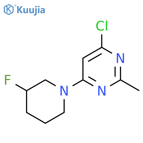 4-Chloro-6-(3-fluoropiperidin-1-yl)-2-methylpyrimidine structure