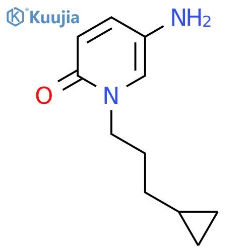5-amino-1-(3-cyclopropylpropyl)-1,2-dihydropyridin-2-one structure