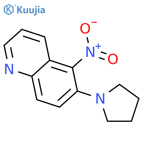 5-Nitro-6-(pyrrolidin-1-yl)quinoline structure