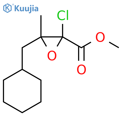 Methyl 2-chloro-3-(cyclohexylmethyl)-3-methyloxirane-2-carboxylate structure