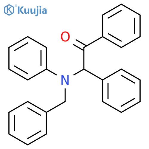 ETHANONE, 1,2-DIPHENYL-2-[PHENYL(PHENYLMETHYL)AMINO]- structure