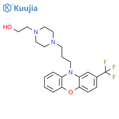 2-(4-(3-(2-trifluoromethylphenoxazin-10-yl)propyl)piperazin-1-yl)ethanol structure