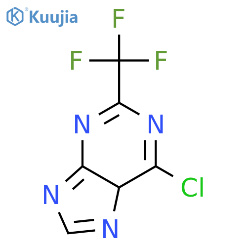 6-CHLORO-2-(TRIFLUOROMETHYL)-9H-PURINE structure