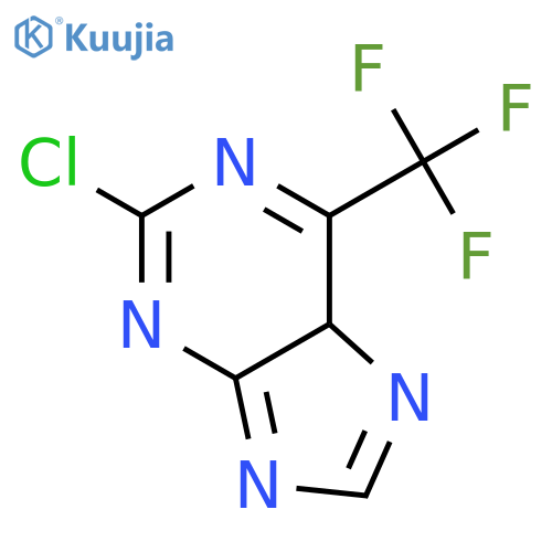 2-chloro-6-(trifluoromethyl)-9H-purine structure