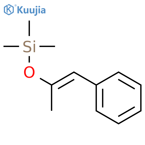 (E)-trimethyl(1-phenylprop-1-en-2-yloxy)silane structure