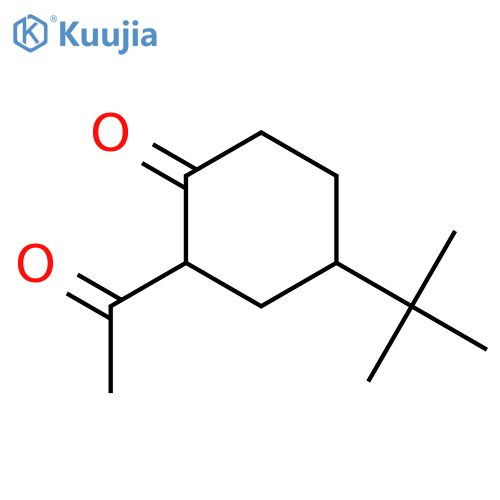 2-acetyl-4-tert-butylcyclohexan-1-one structure