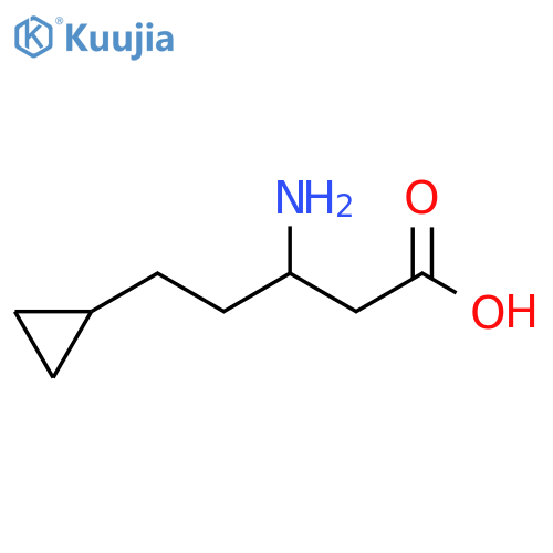 3-amino-5-cyclopropylpentanoic acid structure