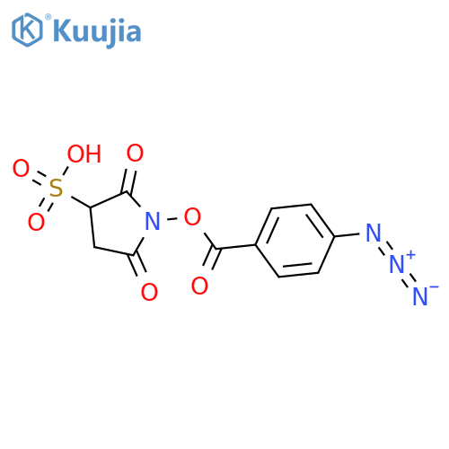 3-Pyrrolidinesulfonic acid, 1-[(4-azidobenzoyl)oxy]-2,5-dioxo- structure