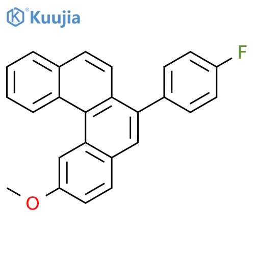 Benzo[c]phenanthrene, 6-(4-fluorophenyl)-2-methoxy- structure