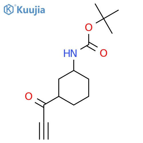 tert-butyl N-[3-(prop-2-ynoyl)cyclohexyl]carbamate structure