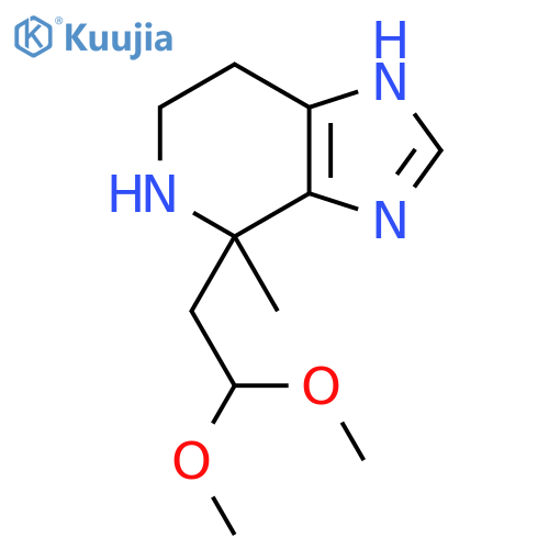 4-(2,2-dimethoxyethyl)-4-methyl-3H,4H,5H,6H,7H-imidazo4,5-cpyridine structure