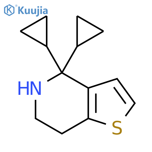 4,4-dicyclopropyl-4H,5H,6H,7H-thieno3,2-cpyridine structure