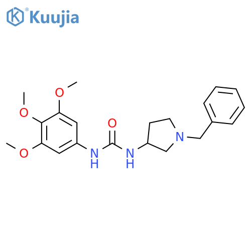 1-(1-benzylpyrrolidin-3-yl)-3-(3,4,5-trimethoxyphenyl)urea structure