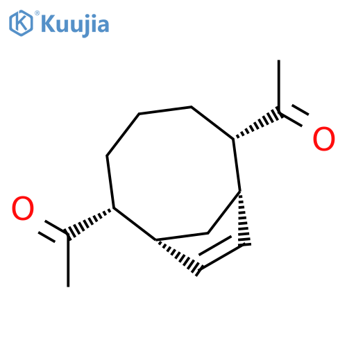 Ethanone, 1,1'-(1R,2R,6S,7S)-bicyclo[5.2.1]dec-8-ene-2,6-diylbis-, rel- structure