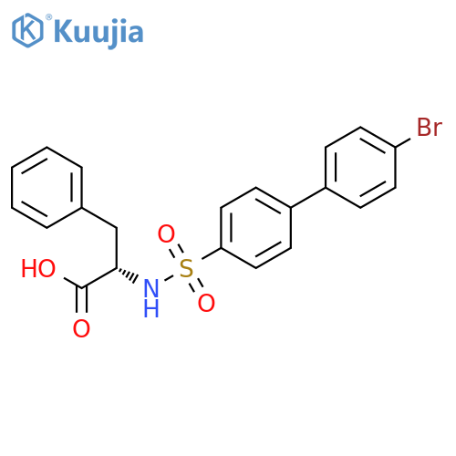 L-Phenylalanine, N-[(4'-bromo[1,1'-biphenyl]-4-yl)sulfonyl]- structure