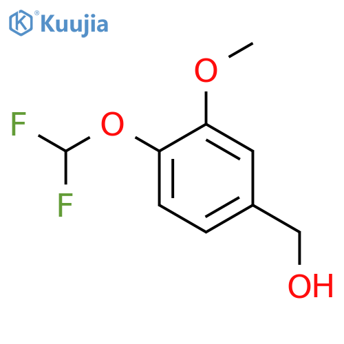 4-(difluoromethoxy)-3-methoxyphenylmethanol structure