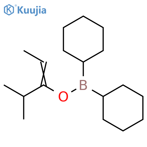 Borinic acid, dicyclohexyl-, 1-(1-methylethyl)-1-propenyl ester structure