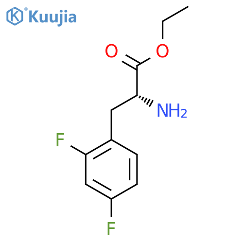 ethyl (2R)-2-amino-3-(2,4-difluorophenyl)propanoate structure