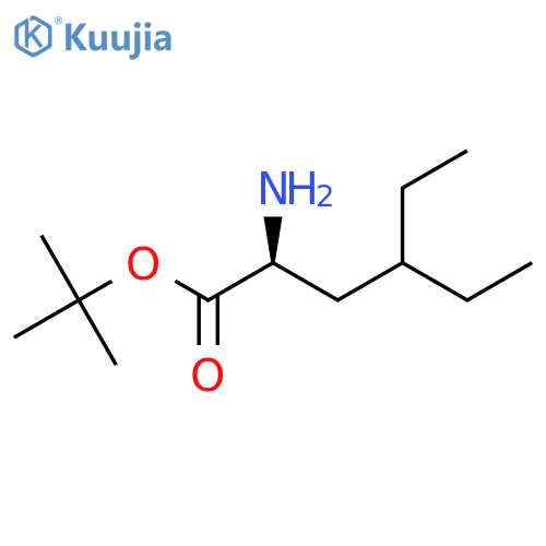 tert-butyl (2S)-2-amino-4-ethylhexanoate structure
