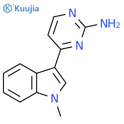 3-(2-Aminopyrimidin-4-yl)-1-methyl-1H-indole structure