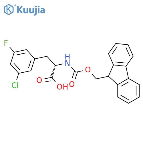 N-Fmoc-5-chloro-3-fluoro-L-phenylalanine structure