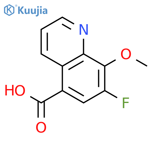 5-Quinolinecarboxylic acid, 7-fluoro-8-methoxy- structure
