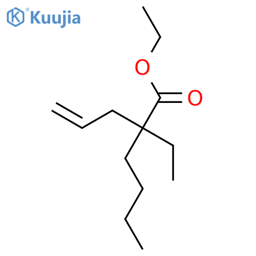 Hexanoic acid, 2-ethyl-2-(2-propenyl)-, ethyl ester structure