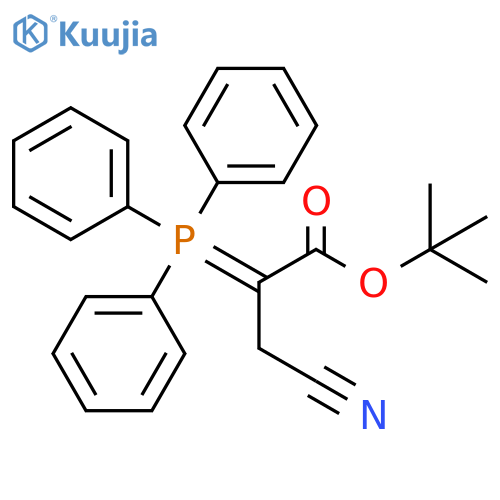 tert-Butyl 3-cyano-2-(triphenylphosphoranylidene)propanoate structure