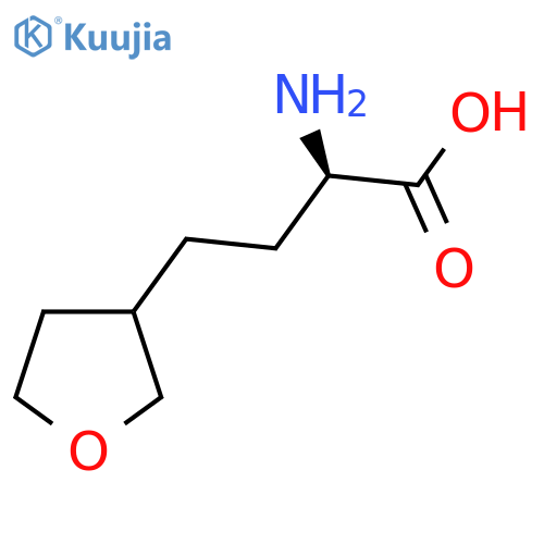 (2R)-2-amino-4-(oxolan-3-yl)butanoic acid structure
