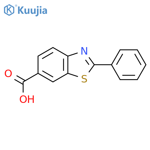 2-phenyl-1,3-benzothiazole-6-carboxylic Acid structure