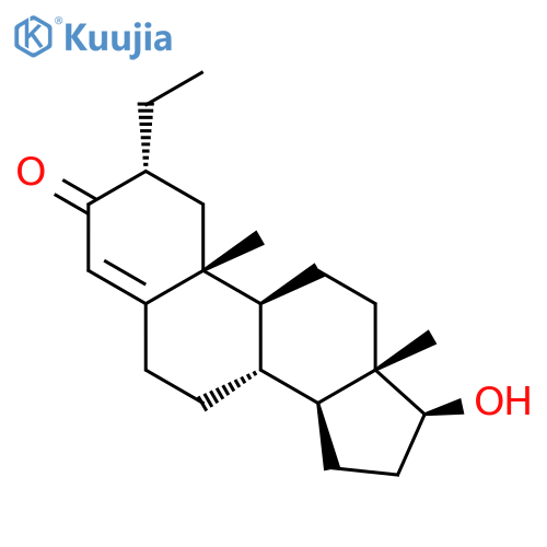 Androst-4-en-3-one, 2-ethyl-17-hydroxy-, (2a,17b)- structure