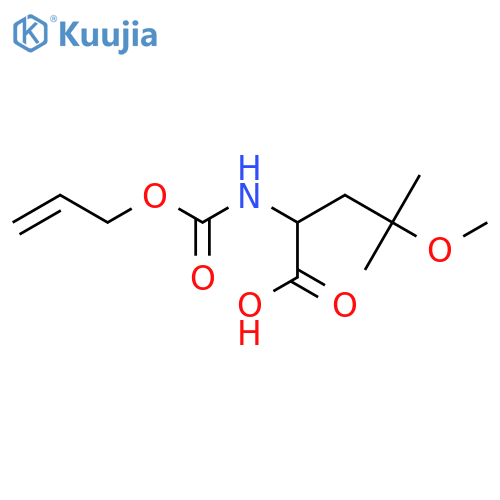 4-Methoxy-4-methyl-2-{[(prop-2-en-1-yloxy)carbonyl]amino}pentanoic acid structure