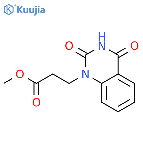 methyl 3-(2,4-dioxo-1,2,3,4-tetrahydroquinazolin-1-yl)propanoate structure