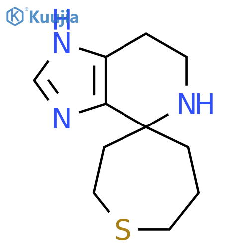 3,5,6,7-tetrahydrospiroimidazo4,5-cpyridine-4,4'-thiepane structure