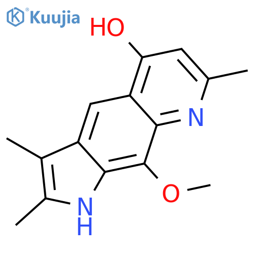1H-Pyrrolo[3,2-g]quinolin-5-ol, 9-methoxy-2,3,7-trimethyl- structure