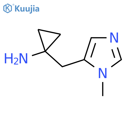 1-(1-methyl-1H-imidazol-5-yl)methylcyclopropan-1-amine structure