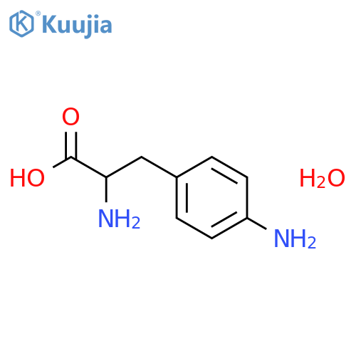 4-amino-l-phenylalanine hydrate structure