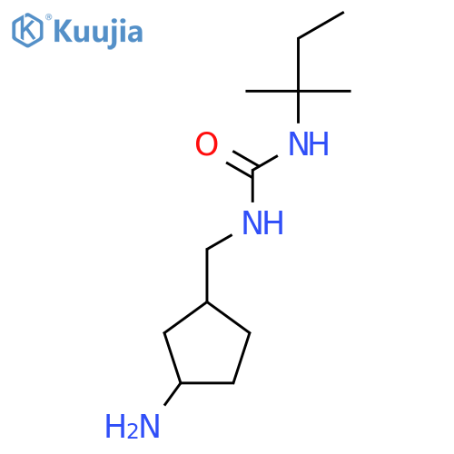1-[(3-Aminocyclopentyl)methyl]-3-(2-methylbutan-2-yl)urea structure