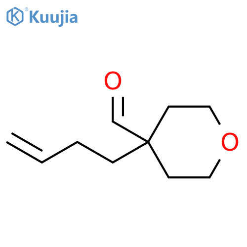 2H-Pyran-4-carboxaldehyde, 4-(3-buten-1-yl)tetrahydro- structure