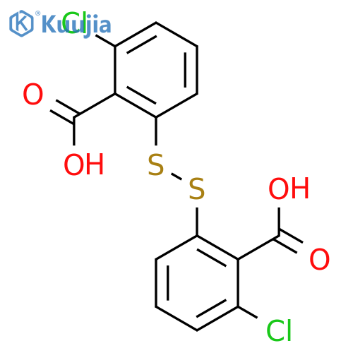 Benzoic acid, 2,2'-dithiobis[6-chloro- structure