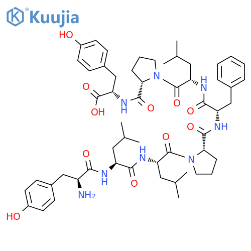 L-TYROSINE, L-TYROSYL-L-LEUCYL-L-LEUCYL-L-PROLYL-L-PHENYLALANYL-L-LEUCYL-L-PROLYL- structure