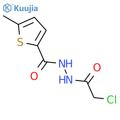 2-Thiophenecarboxylic acid, 5-methyl-, 2-(chloroacetyl)hydrazide structure
