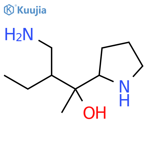2-Pyrrolidinemethanol, α-[1-(aminomethyl)propyl]-α-methyl- structure