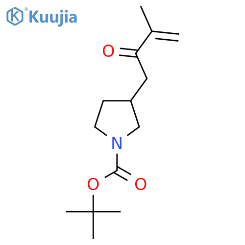 Tert-butyl 3-(3-methyl-2-oxobut-3-en-1-yl)pyrrolidine-1-carboxylate structure