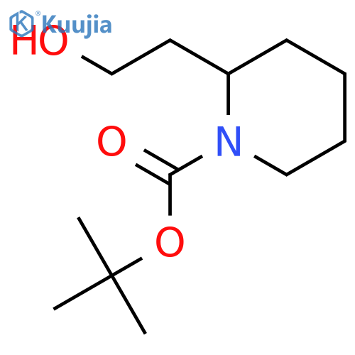 tert-butyl (2S)-2-(2-hydroxyethyl)piperidine-1-carboxylate structure