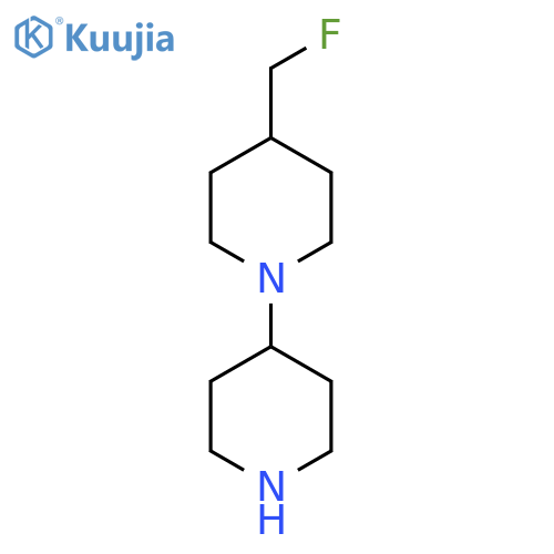 4-(Fluoromethyl)-1,4'-bipiperidine structure