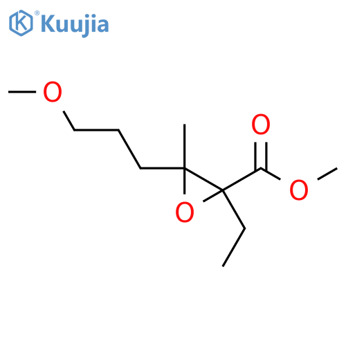 Methyl 2-ethyl-3-(3-methoxypropyl)-3-methyloxirane-2-carboxylate structure