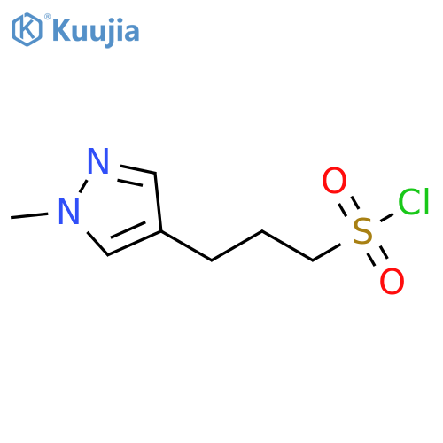 3-(1-methyl-1H-pyrazol-4-yl)propane-1-sulfonyl chloride structure